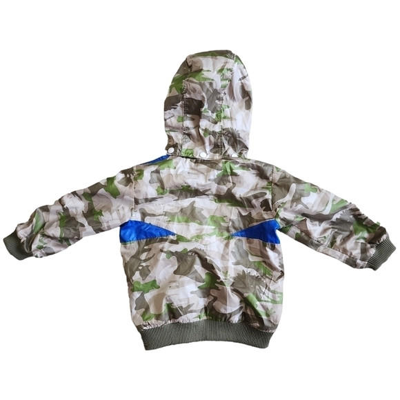 3/$15 Adidas Camouflage Windbreaker Jacket with Removable Hood - 12 mos. - Picture 4 of 10